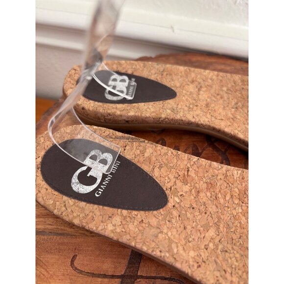 Gianni Bini Bow Slip-On Cork Sandals Womens Size 9.5M - Picture 5 of 10